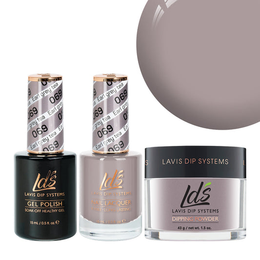 LDS 3 in 1 - 069 Earl Grey Tea - Dip (1.5oz), Gel & Lacquer Matching