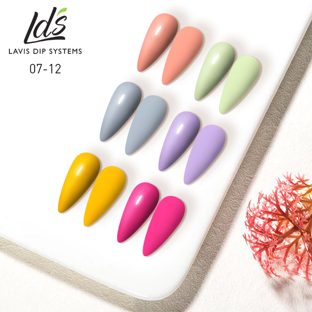 LDS Healthy Nail Lacquer  Set (6 colors) : 7 to 12