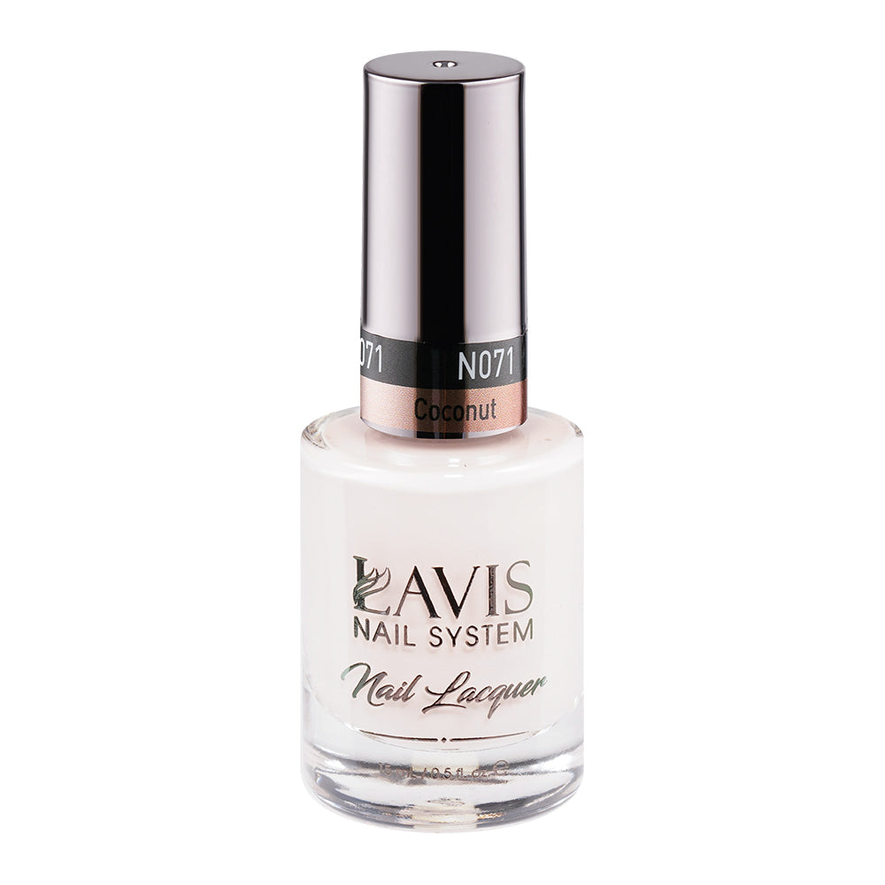  LAVIS 071 Coconut - Nail Lacquer 0.5 oz by LAVIS NAILS sold by DTK Nail Supply