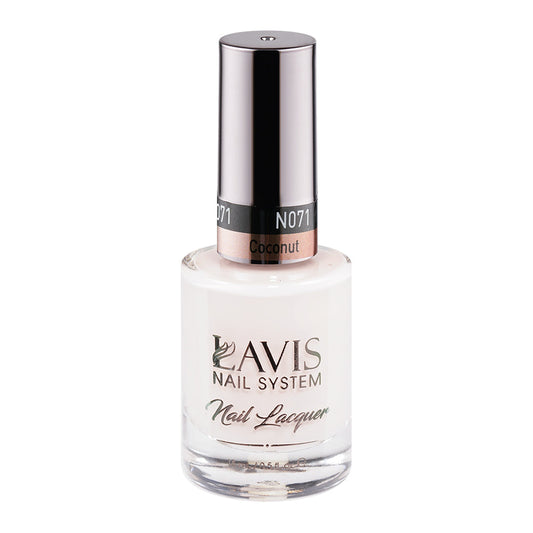  LAVIS 071 Coconut - Nail Lacquer 0.5 oz by LAVIS NAILS sold by DTK Nail Supply