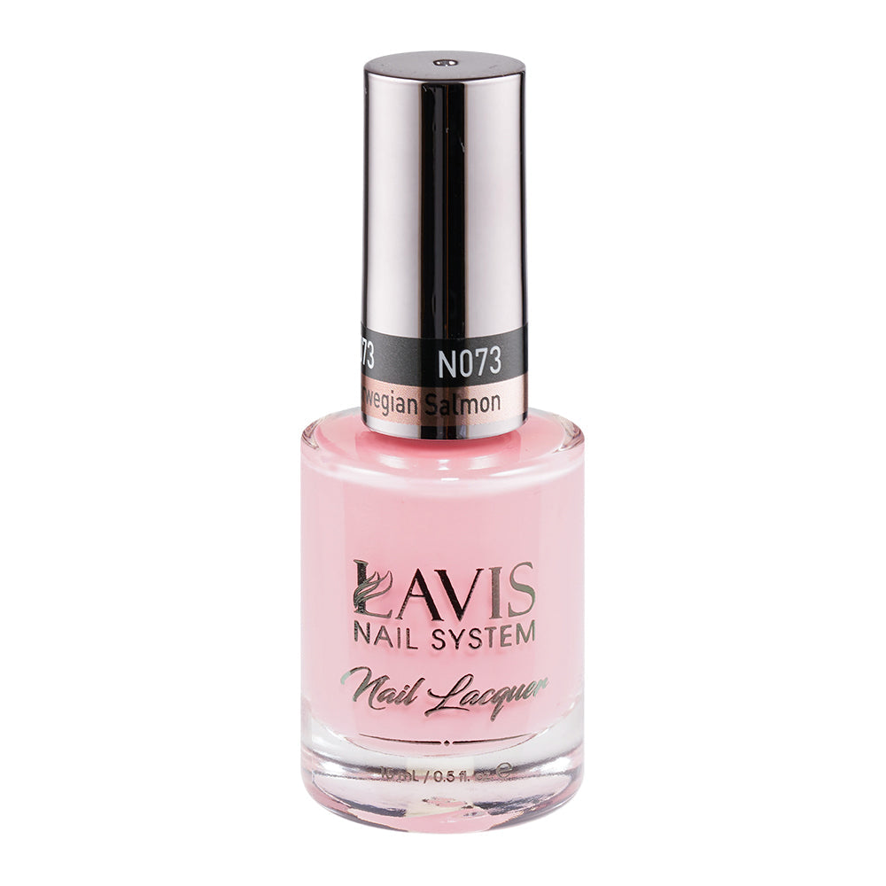  LAVIS 073 Norwegian Salmon - Nail Lacquer 0.5 oz by LAVIS NAILS sold by DTK Nail Supply