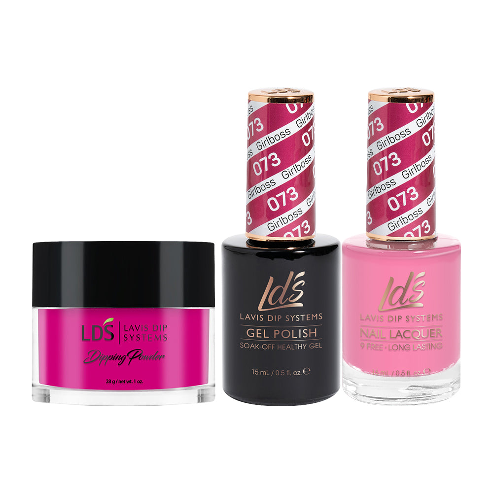 LDS 3 in 1 - 073 #Girlboss - Dip (1oz), Gel & Lacquer Matching