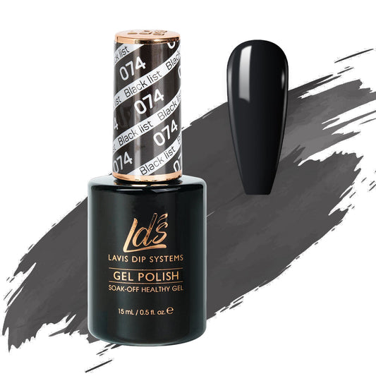 LDS 074 Black List - LDS Healthy Gel Polish 0.5oz