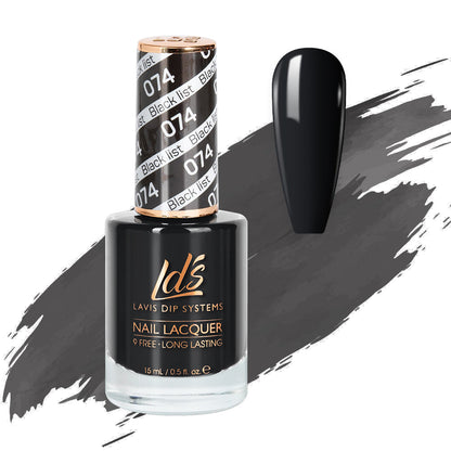 LDS 074 Black List - LDS Healthy Nail Lacquer 0.5oz