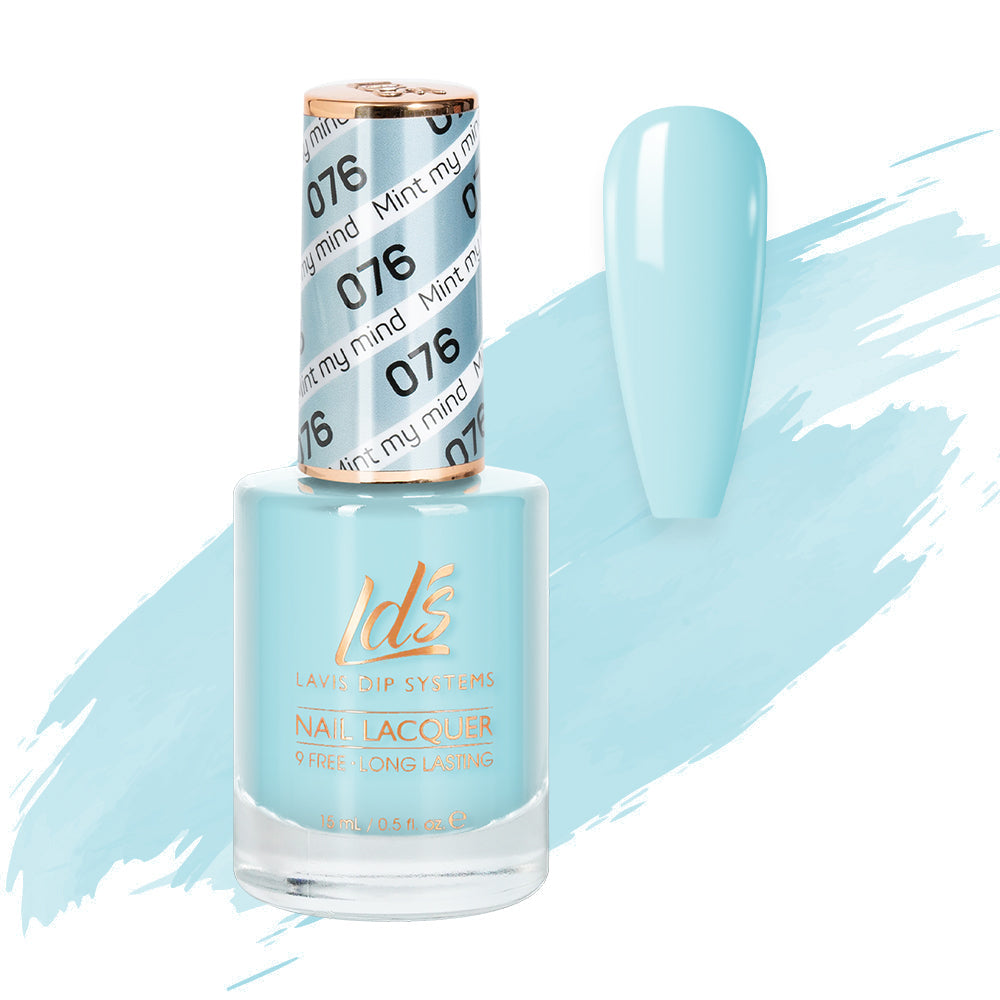 LDS 076 Mint My Mind - LDS Healthy Nail Lacquer 0.5oz