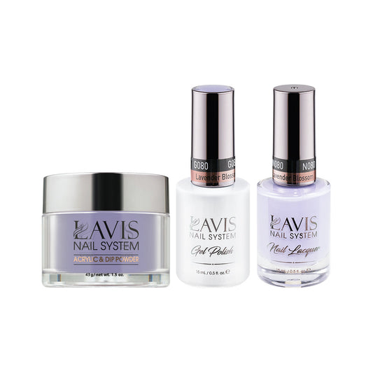 LAVIS 3 in 1 - 080 Lavender Blossom - Acrylic & Dip Powder, Gel & Lacquer