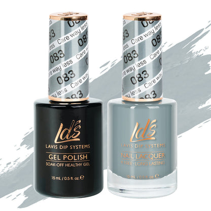 LDS 083 Care Way Less - LDS Healthy Gel Polish & Matching Nail Lacquer Duo Set - 0.5oz