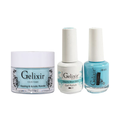 Gelixir 3 in 1 -  084 Pacific Blue - Acrylic & Dip Powder, Gel & Lacquer