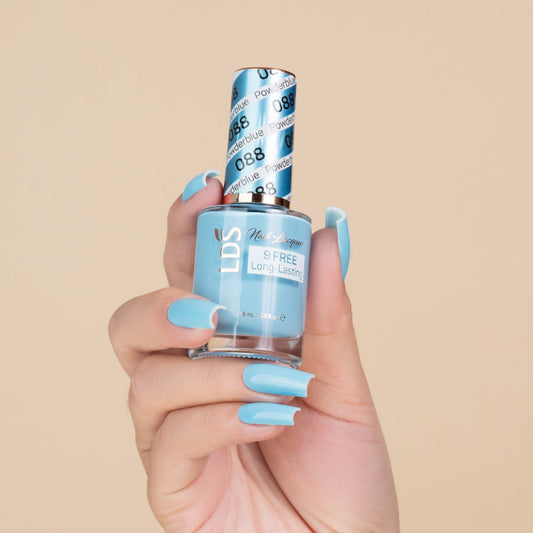 LDS 088 Powderblue - LDS Healthy Nail Lacquer 0.5oz