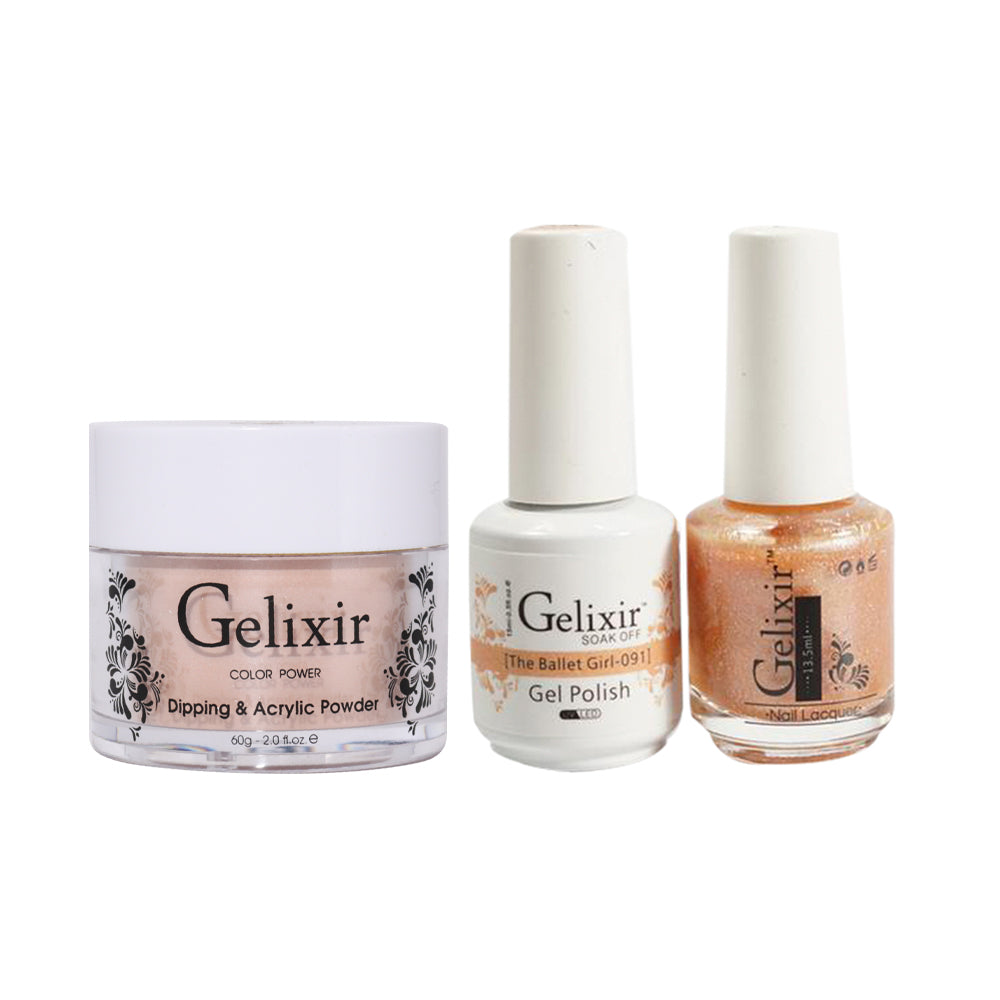 Gelixir 3 in 1 -  091 The Ballet Girl - Acrylic & Dip Powder, Gel & Lacquer
