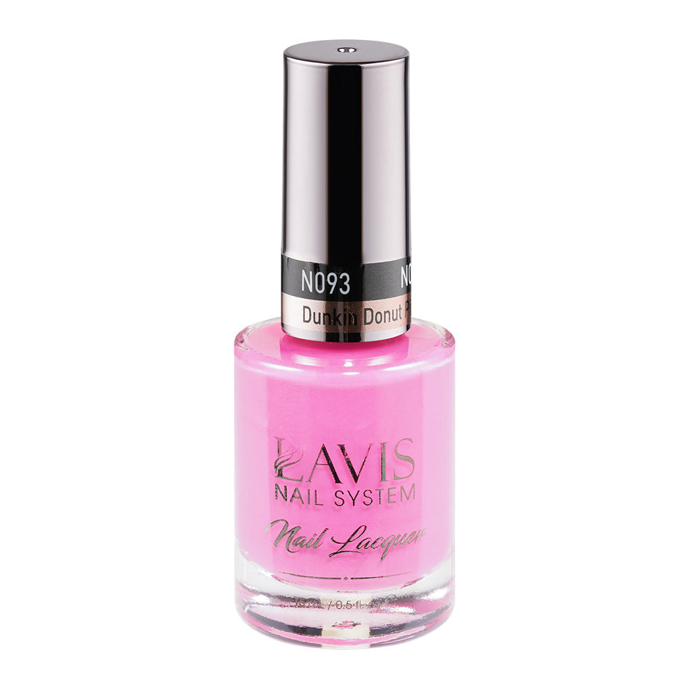  LAVIS 093 Dunkin Donut Pink - Nail Lacquer 0.5 oz by LAVIS NAILS sold by DTK Nail Supply