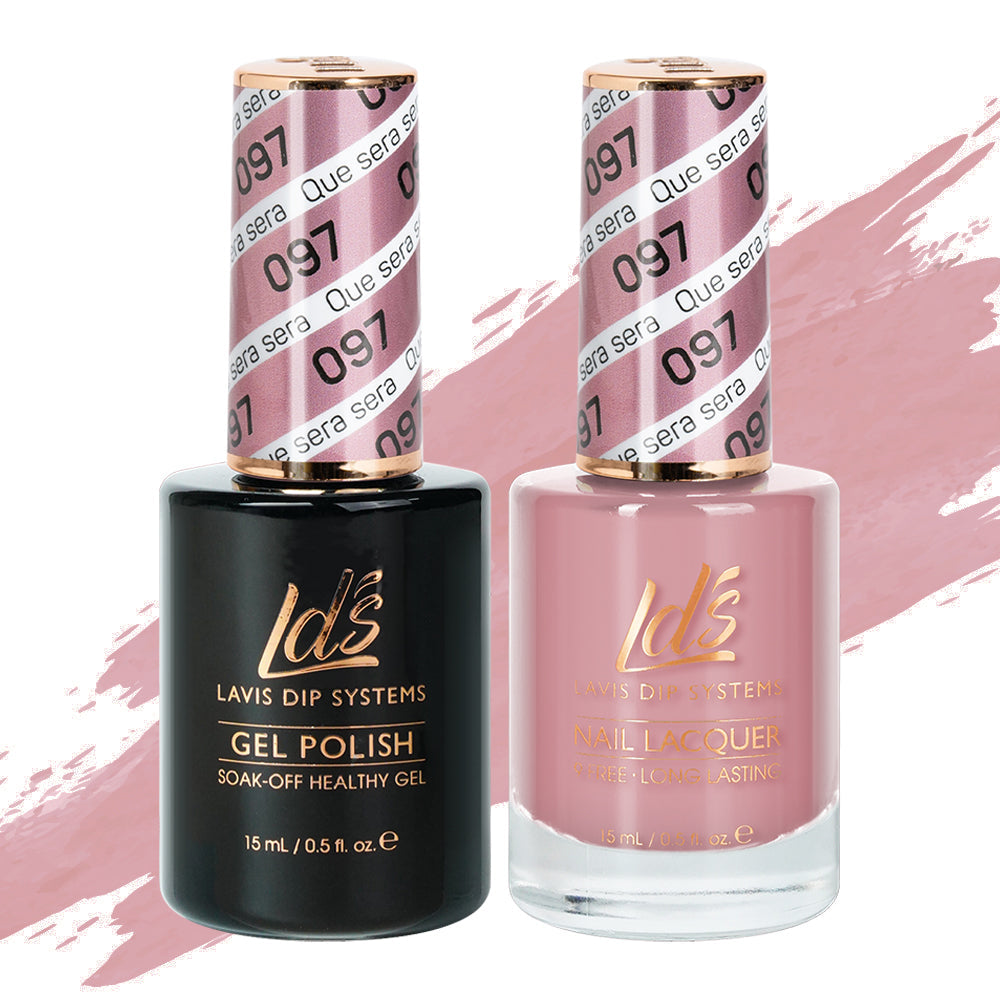 LDS 097 Que Sera Sera - LDS Healthy Gel Polish & Matching Nail Lacquer Duo Set - 0.5oz