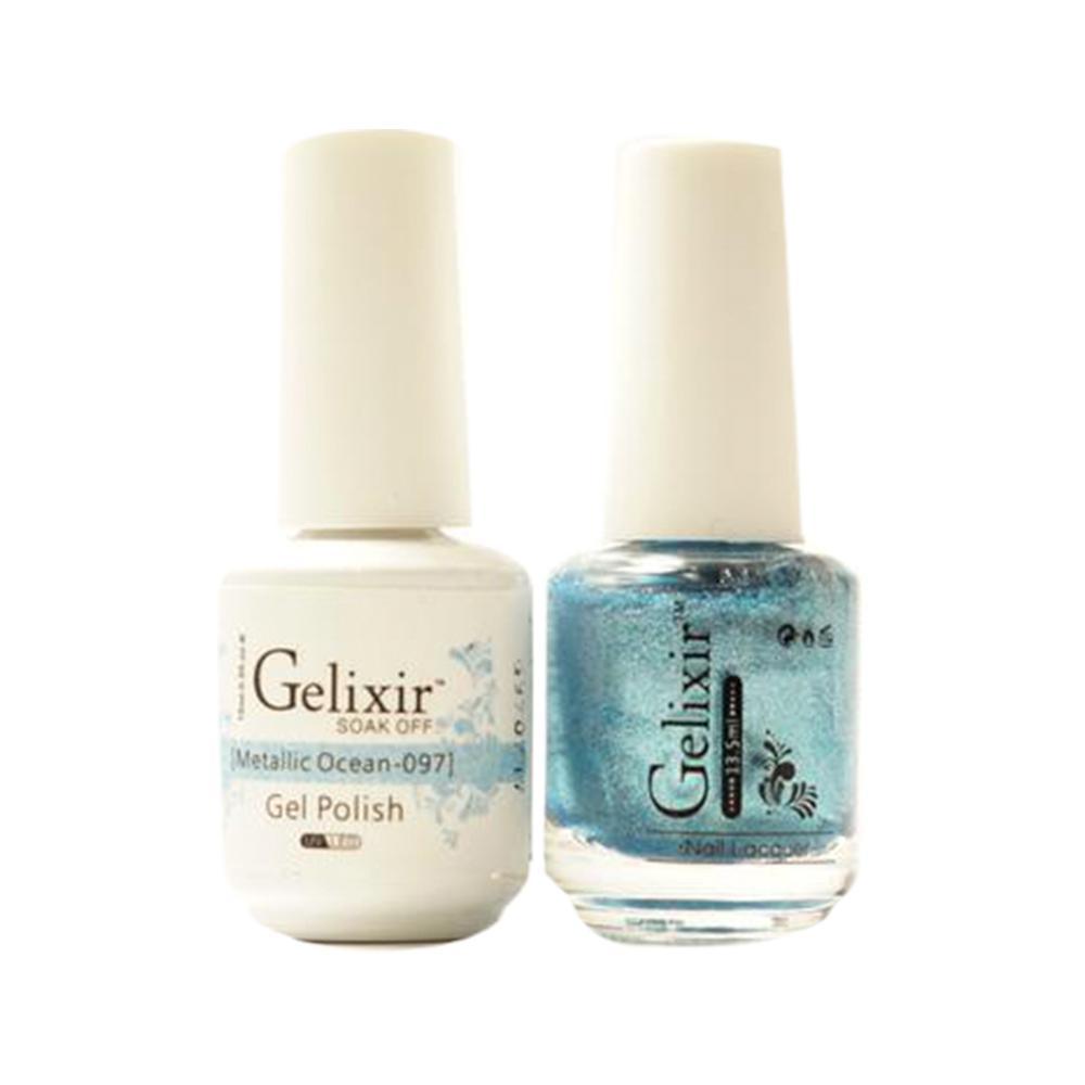 Gelixir 097 Metallic Ocean - Gel Nail Polish 0.5 oz