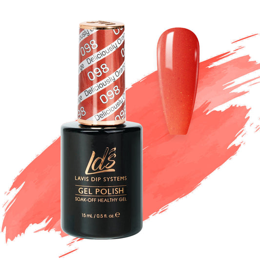 LDS 098 Deliciously Orange - LDS Healthy Gel Polish 0.5oz