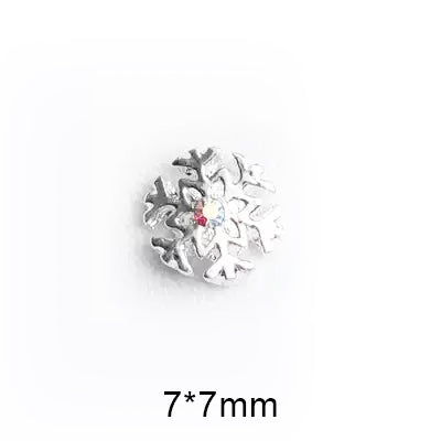  #4B Snowflake Nail Charms - Silver by Classy Nail Art sold by DTK Nail Supply