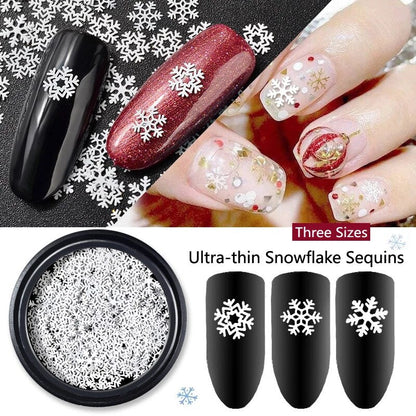  3 Styles Mixed Hollow Out Snowflakes Sequins by OTHER sold by DTK Nail Supply