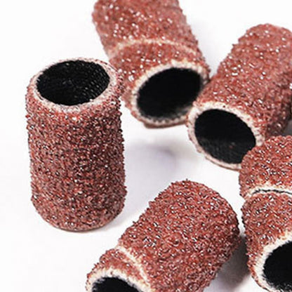 1 Box Sand Band Multipurpose High Strength Emery Fabric Electric #120 Size Nail Machine Drill Sanding Rings for Manicure SQ-02