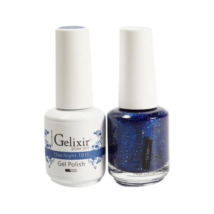 GELIXIR Holiday Gift Bubdle: 4 Gel Polishes, 1 Base Gel, 1 Top Gel - 140 038 101 106