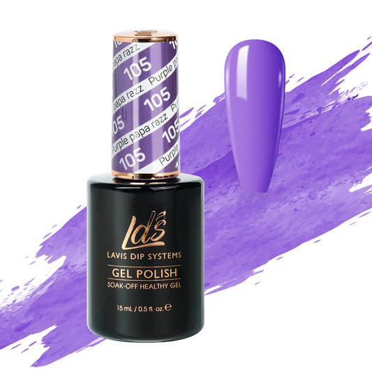 LDS 105 Purple Papa Razzi - LDS Healthy Gel Polish 0.5oz