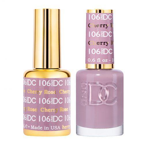 DND DC 106 Cherry Rose - Gel & Matching Polish Set - DND DC Gel & Lacquer