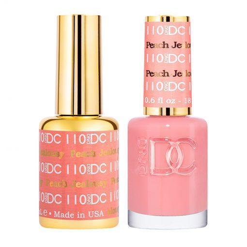 DND DC 110 Peach Jealousy - Gel & Matching Polish Set - DND DC Gel & Lacquer