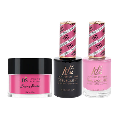 LDS 3 in 1 - 110 Boom Shakalaka - Dip (1oz), Gel & Lacquer Matching