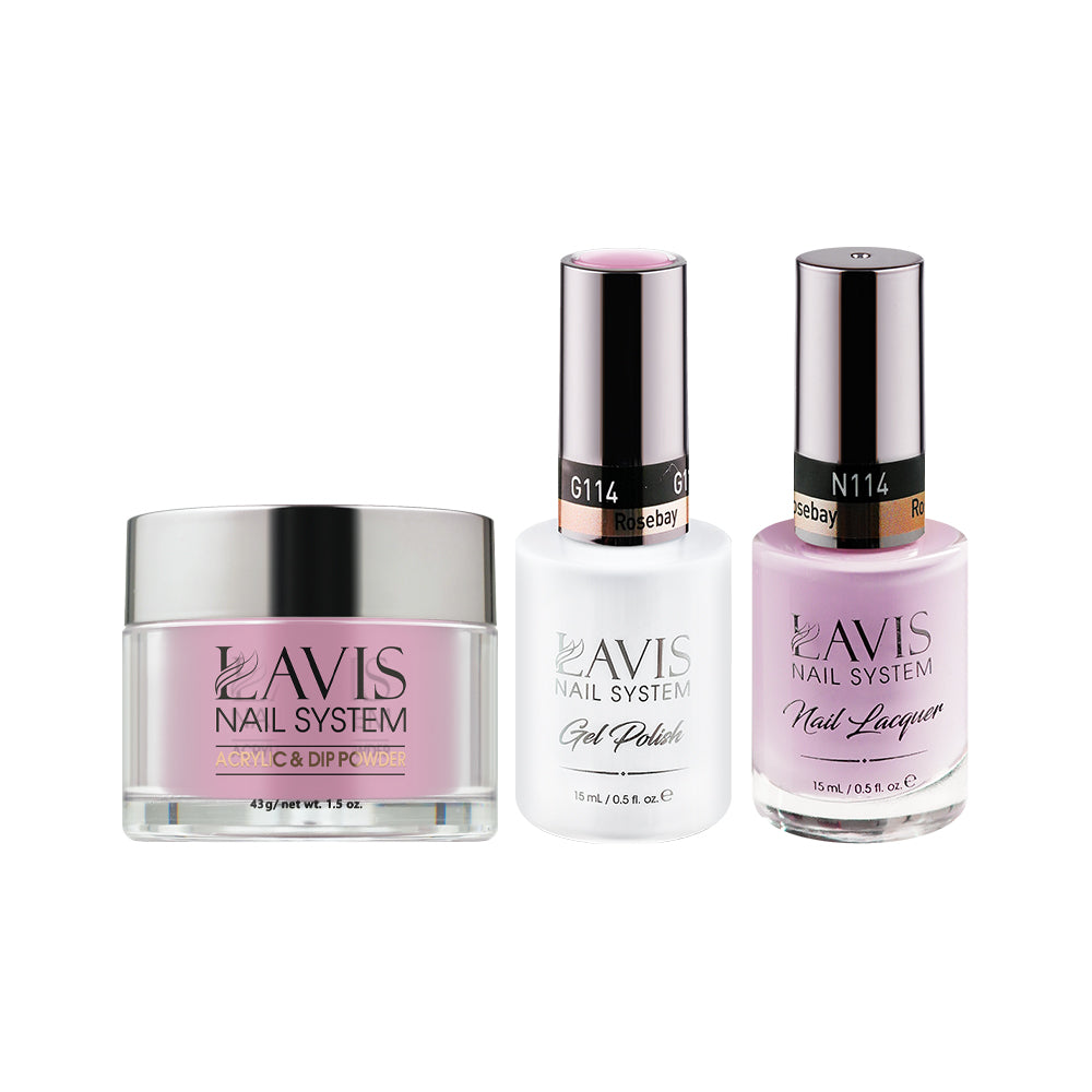 LAVIS 3 in 1 - 114 Rosebay - Acrylic & Dip Powder, Gel & Lacquer