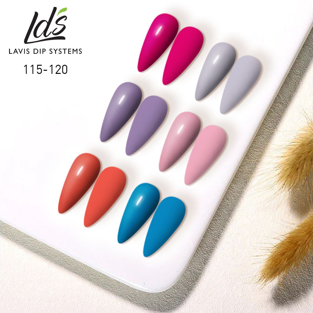 LDS Healthy Nail Lacquer  Set (6 colors) : 115 to 120