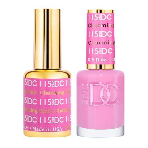 DND DC 115 Charming Pink - Gel & Matching Polish Set - DND DC Gel & Lacquer