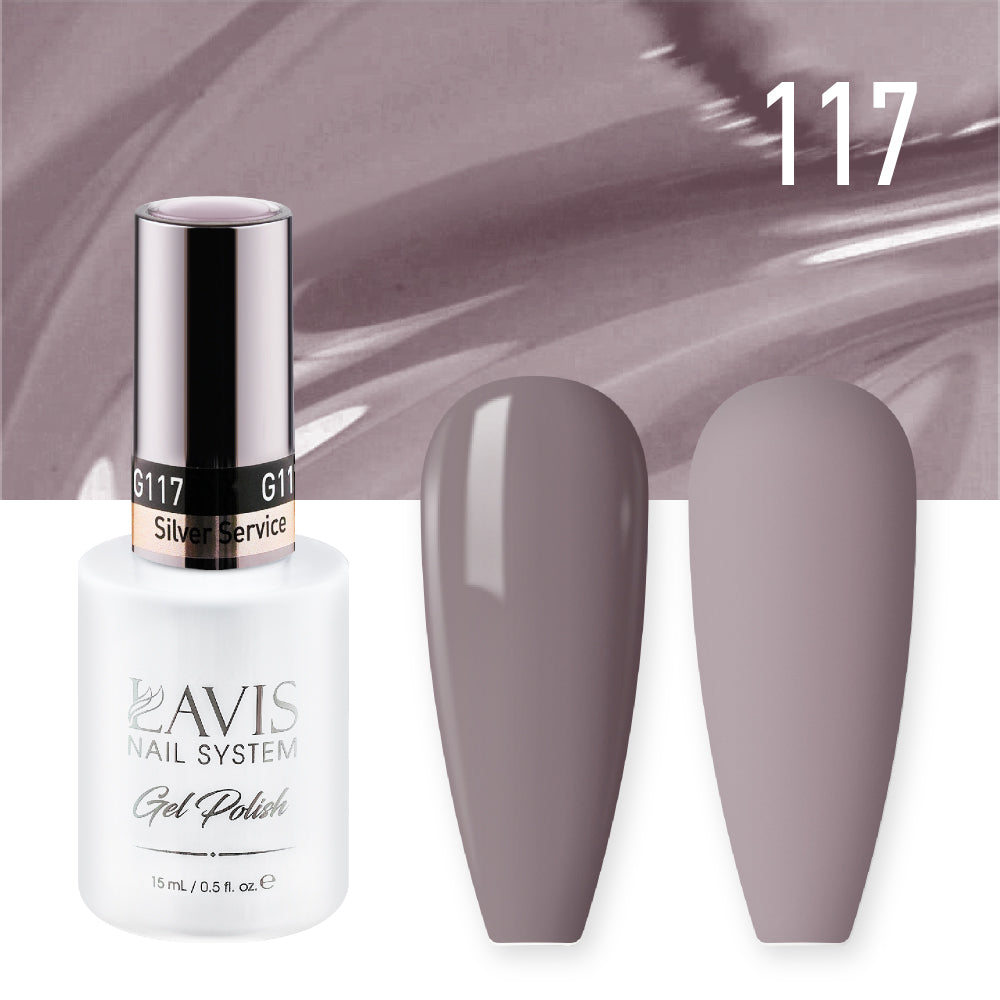 LAVIS 117 Silver Service - Gel Polish 0.5 oz