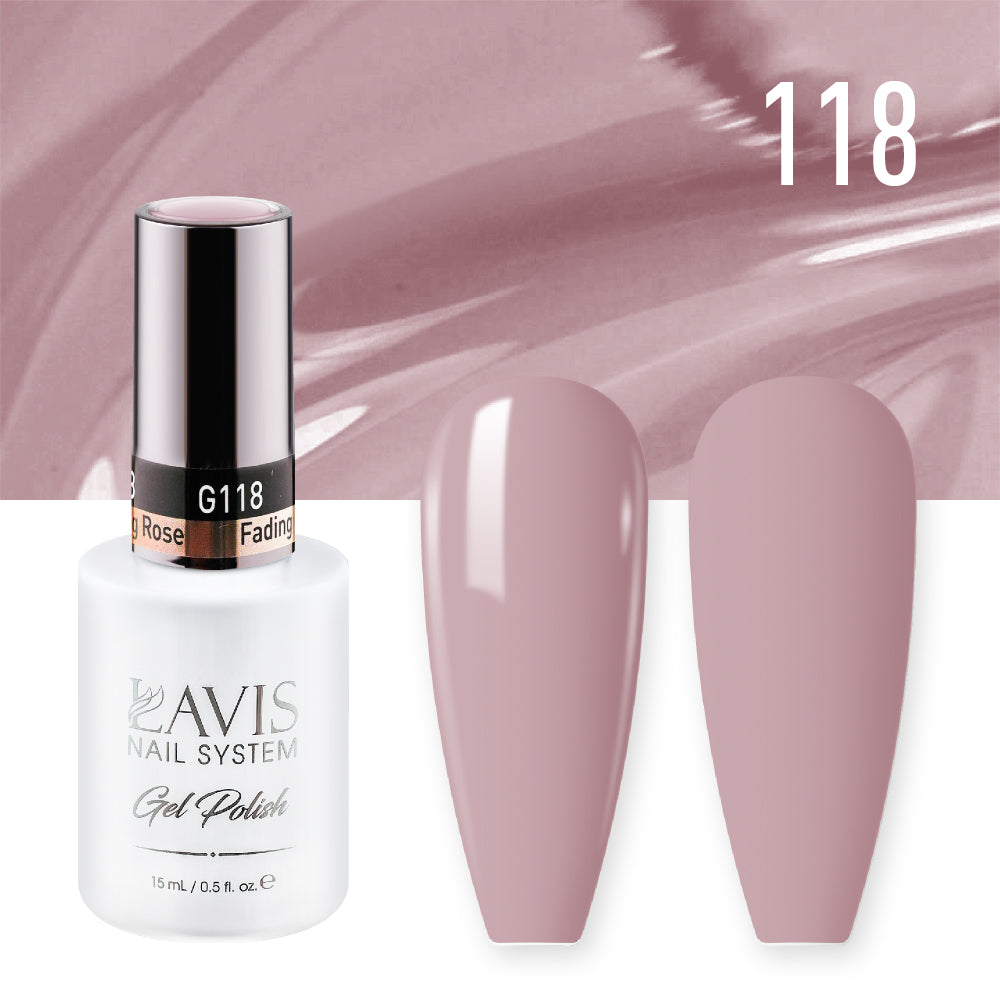 LAVIS 118 Fading Rose - Gel Polish 0.5 oz