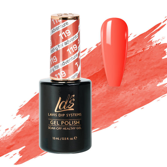 LDS 119 Red-Y For Adventure - LDS Healthy Gel Polish 0.5oz
