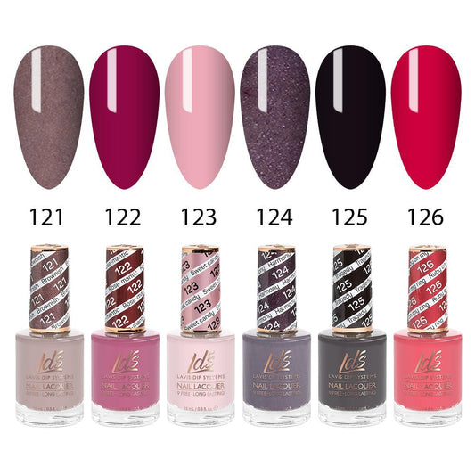 LDS Healthy Nail Lacquer  Set (6 colors) : 121 to 126