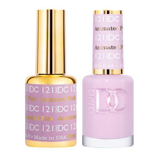 DND DC 121 Animated Pink - Gel & Matching Polish Set - DND DC Gel & Lacquer