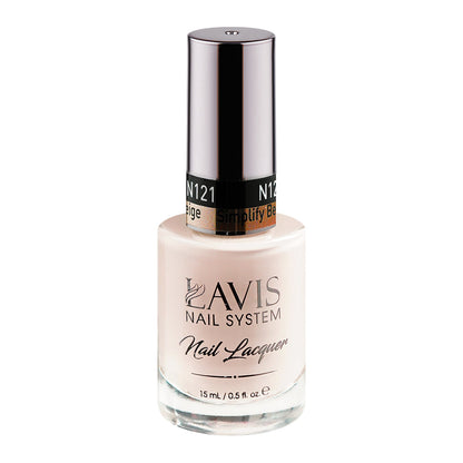 LAVIS 121 Simplify Beige - Nail Lacquer 0.5 oz