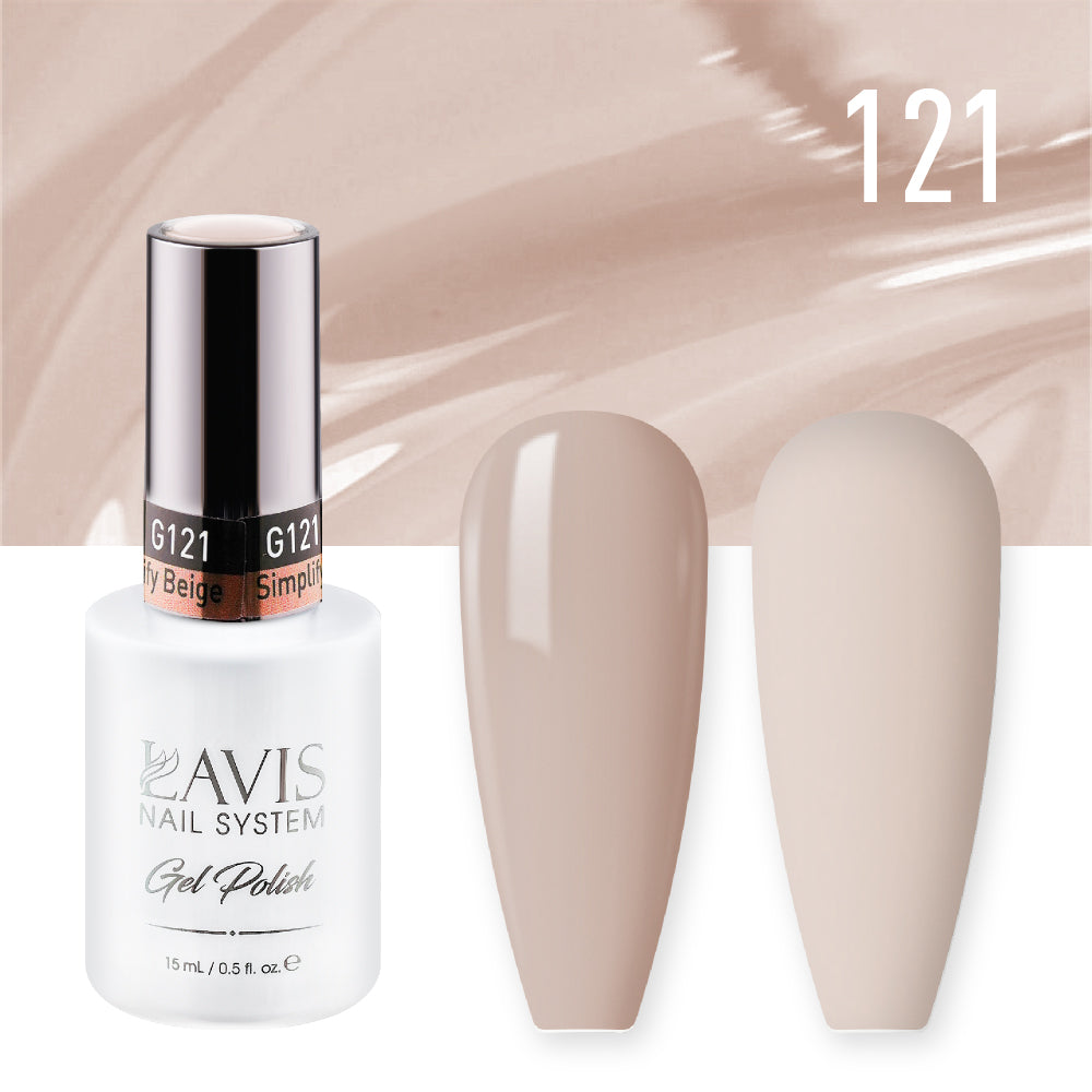 LAVIS 121 Simplify Beige - Nail Lacquer 0.5 oz