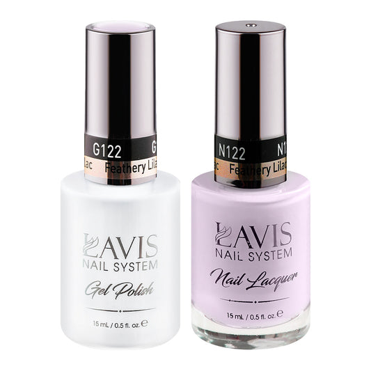 LAVIS 121 Simplify Beige - Gel Polish & Matching Nail Lacquer Duo Set - 0.5oz