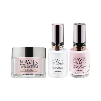 LAVIS 3 in 1 - 123 Irresistible - Acrylic & Dip Powder, Gel & Lacquer