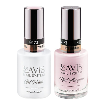 LAVIS 123 Irresistible - Gel Polish & Matching Nail Lacquer Duo Set - 0.5oz