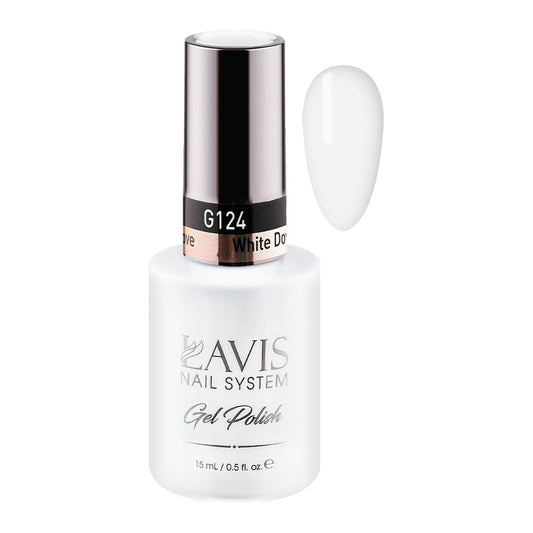 LAVIS 124 White Dove - Gel Polish 0.5 oz