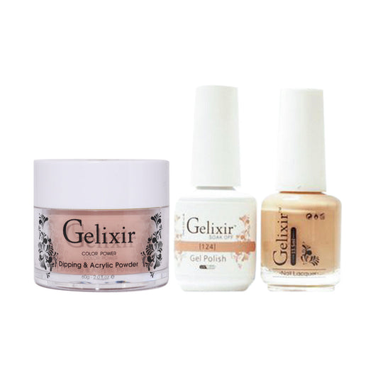 Gelixir 3 in 1 -  124 - Acrylic & Dip Powder, Gel & Lacquer