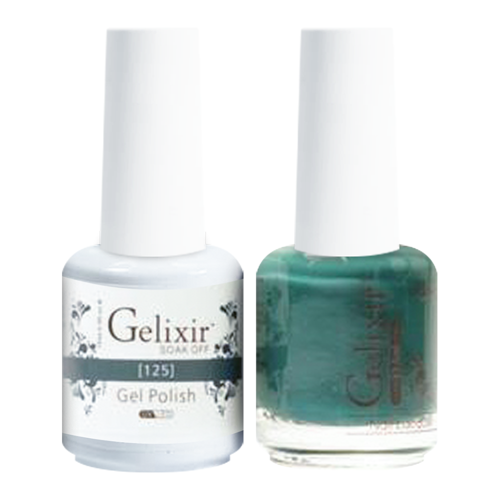 GELIXIR Holiday Gift Bubdle: 7 Gel Polishes, 1 Base Gel, 1 Top Gel - 052, 125, 040, 034, 140, 038, 101