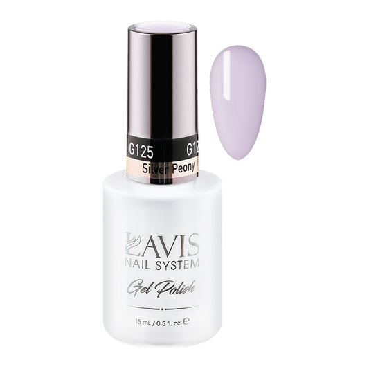 LAVIS 125 Silver Peony - Gel Polish 0.5 oz