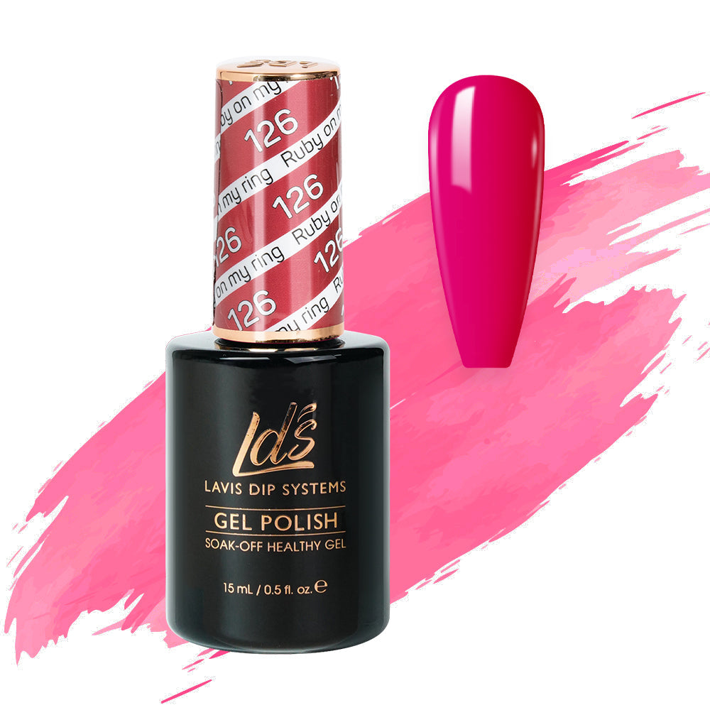 LDS 126 Ruby On My Ring - LDS Healthy Gel Polish 0.5oz