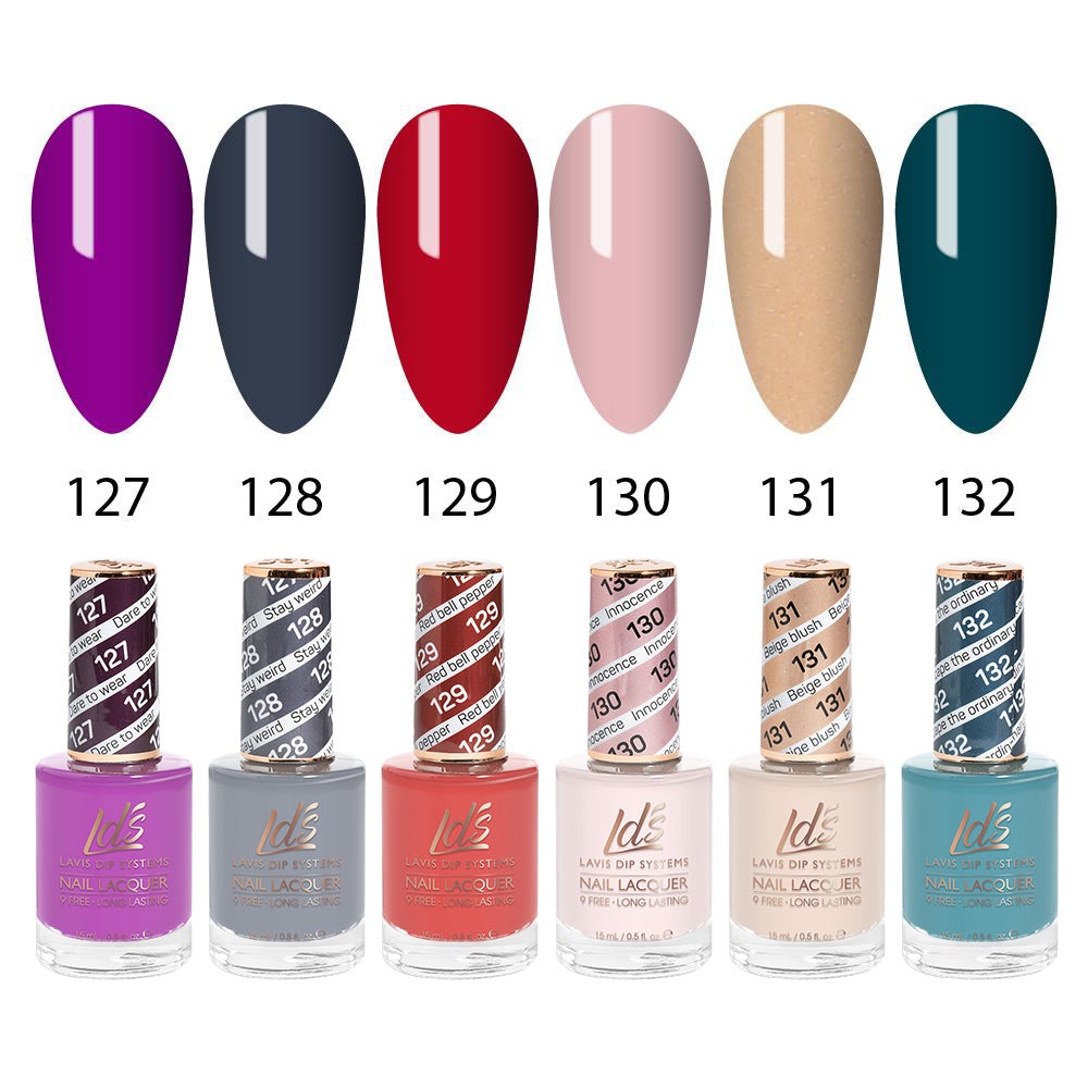 LDS Healthy Nail Lacquer  Set (6 colors) : 127 to 132