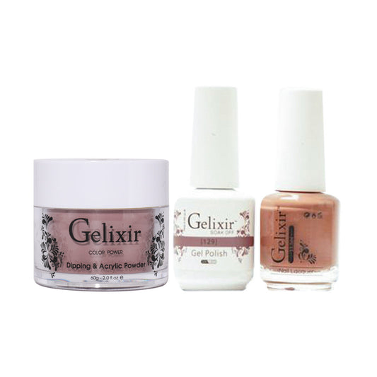 Gelixir 3 in 1 -  129 - Acrylic & Dip Powder, Gel & Lacquer