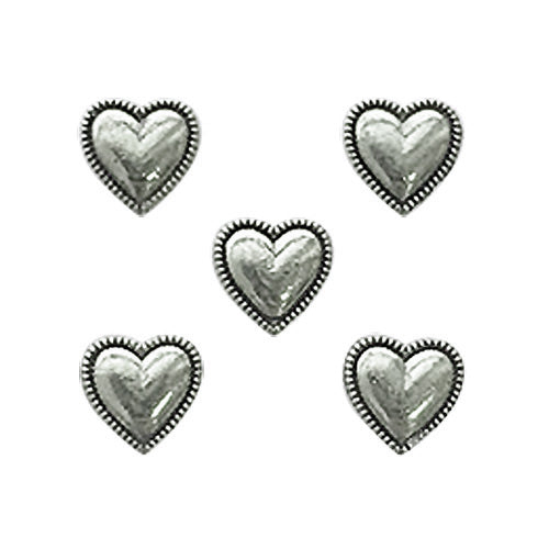  #12A Mixed Retro Nail Charms - Silver by Classy Nail Art sold by DTK Nail Supply