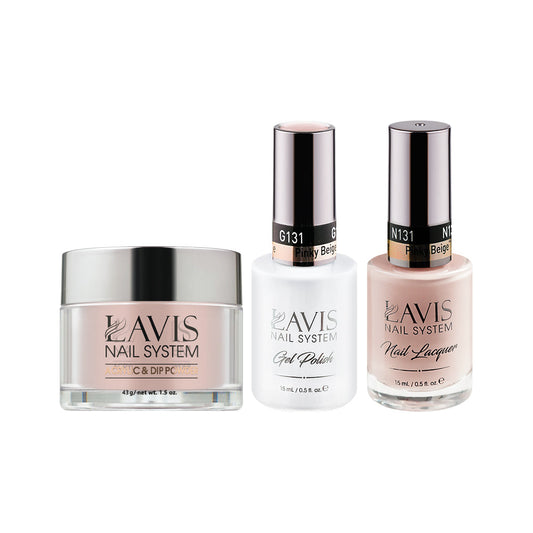 LAVIS 3 in 1 - 131 Pinky Beige - Acrylic & Dip Powder, Gel & Lacquer