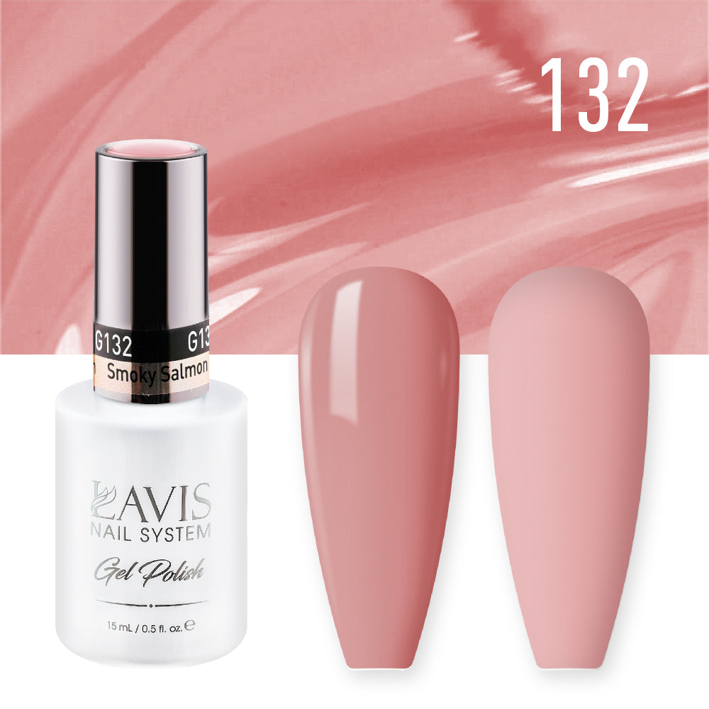 LAVIS 132 Smoky Salmon - Gel Polish 0.5 oz