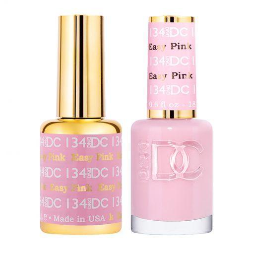 DND DC 134 Easy Pink - Gel & Matching Polish Set - DND DC Gel & Lacquer